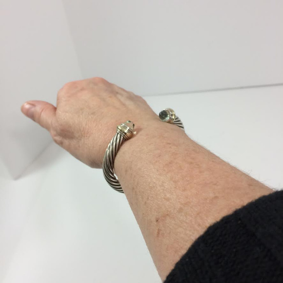 David Yurmam Prasiolite 925 & 585 7mm Bracelet med - Picture 4 of 8